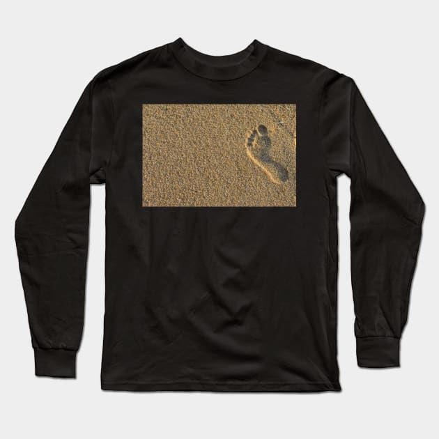 Footprint in the Sand Long Sleeve T-Shirt by KerrySandhu